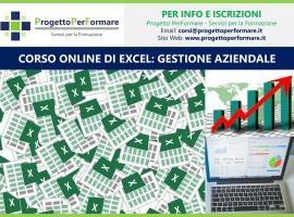 Corso online di Excel: gestione aziendale