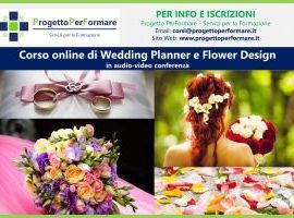 Corso online di wedding planner e flower design