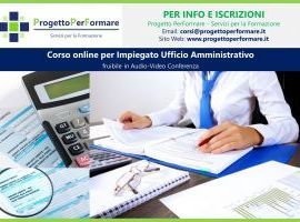 Corso online per impiegato ufficio amministrativo